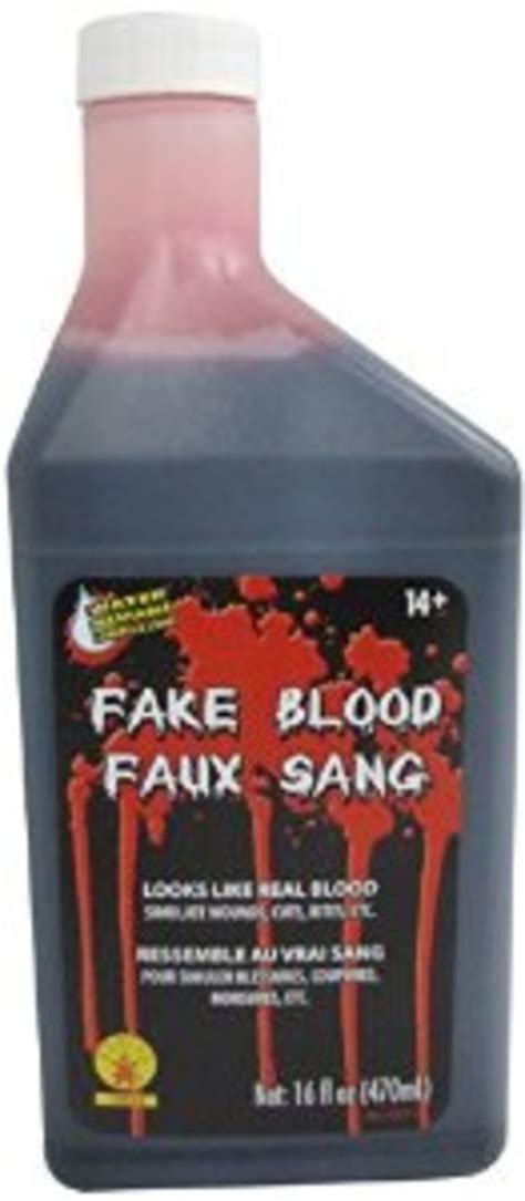 fake blood that won t stain clothing|non staining stage blood.